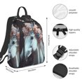 thumbnail image 4 of Balery Flower Crown White Horse Lightweight Backpack for Men and Women - Durable and Water-Resistant, Ideal for School, Work, Travel, and Everyday Use, 4 of 9