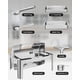 thumbnail image 3 of Juego de buffet con bandeja visible de 9 cuartos, calentador de alimentos de acero inoxidable con tapa enrollable, servidor comercial para catering, bandeja tamaño completo, 3 of 7