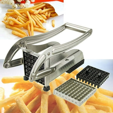 

RLCEGAL Stainless Steel French Fries and Vegetable Cutter with 2 Different Blades