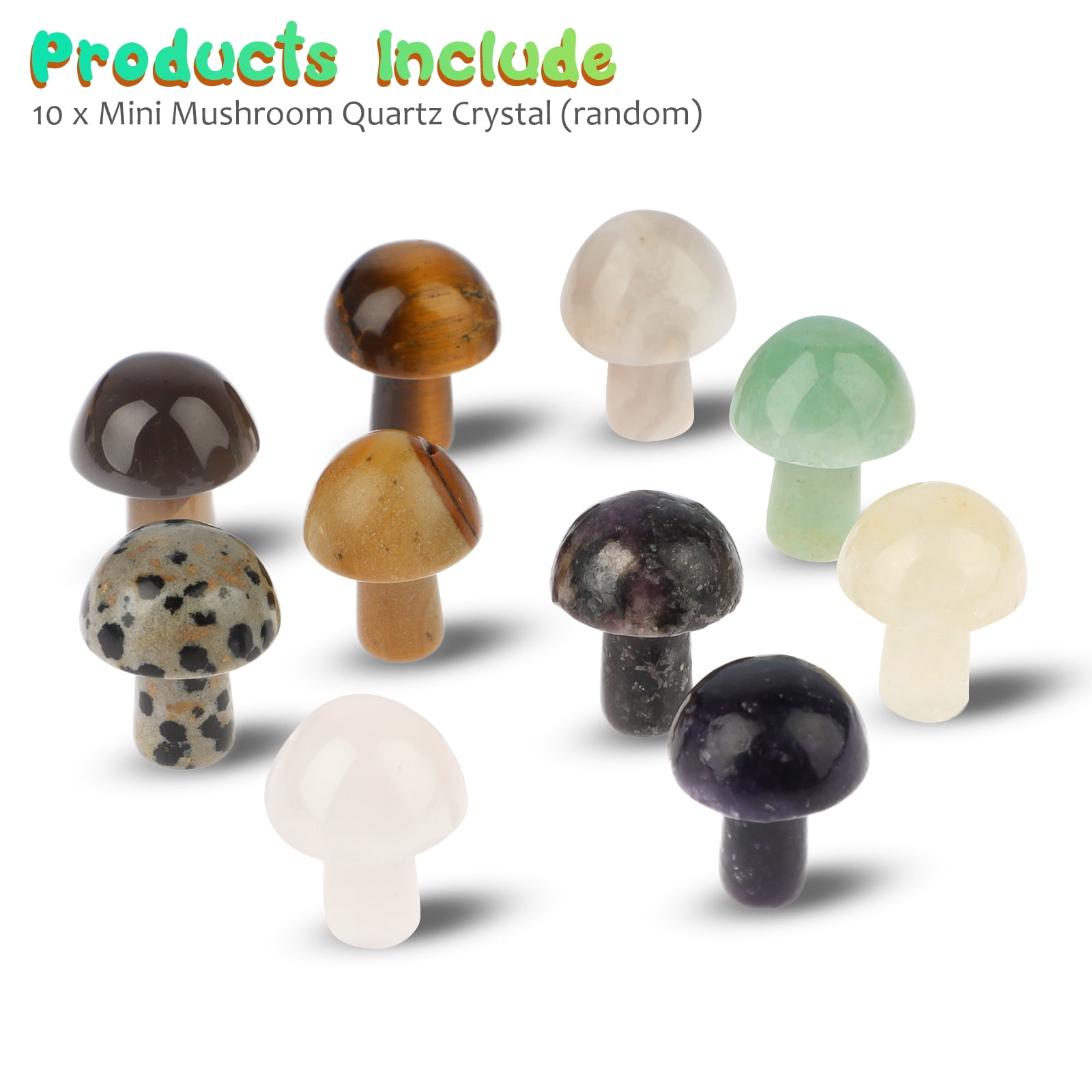 Details about   1pc Natural line stone mushroom mini skull Quartz Crystal gem reiki healing 