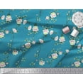 thumbnail image 2 of Soimoi Polyester Crepe Fabric Leaves & Peony Floral Print Fabric by Yard 42 Inch Wide, 2 of 5