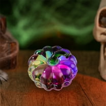 Gallickan Crystal Pumpkin Decoration, Artificial Glass Fruit Display, Elegant Home and Office Decor Item, Holiday Gift and Table Centerpiece