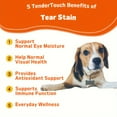 thumbnail image 2 of TenderTouch Tear Stain Support Soft Chews for Dogs - for Eye Moisture + Vision & Immune Support - Functional Supplements with Vitamin - For All Breeds | No Wheat No Corn | Daily Supplement, 2 of 7