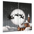 thumbnail image 4 of GUOOL 2PCS Blackout Curtains Drapery Screen For Window Fireplace Background Decoration 8, 4 of 5