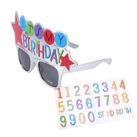 

Happy birthday Glasses Happy New Year Glasses Eyewear Dress for Accessories Photobooth Props Birthday Gift Toy