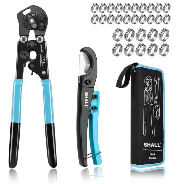 Pinza prensadora Pex, herramienta para ajustar y quitar, con cortatubos