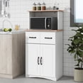 thumbnail image 6 of Vertical Design White MDF Kitchen Cabinet | Ideal for Compact Kitchens | Offers 3 - level Adjustable Shelf, 6 of 6