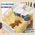 thumbnail image 2 of Dachshund Dog Balloons Throw Blanket Fannel Fleece Super Soft Funny Blanket Travel Throw Blanket for Bed Couch Sofa 40 x 30 Inch for Baby, 2 of 6