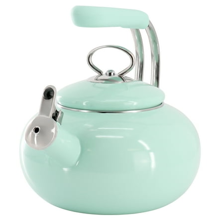 Martha Stewart Everyday 1.5 Quart Enamel on Steel Tea Kettle in Martha Blue