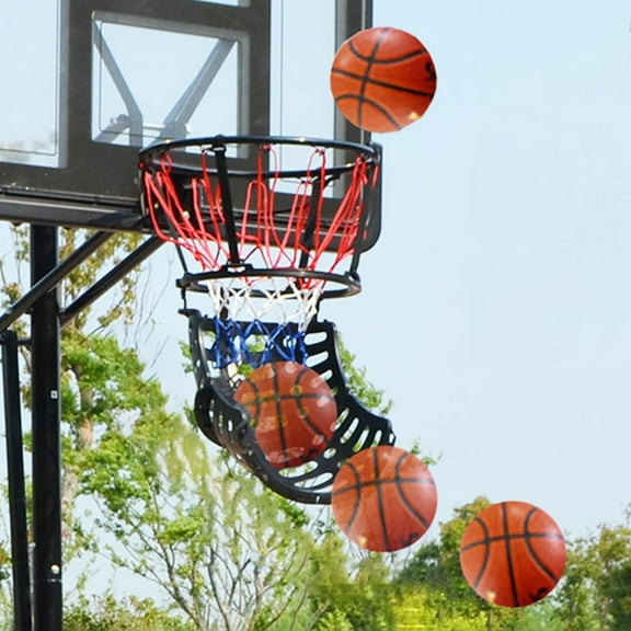 Gamvdout Basketball Hoop Returner Basketball Shot Return Apparatus Basketball Shot Returner Portable Lightweight Basketball Return  360° Rotatable Basketball Return Attachment for Hoop  Kids Basketba