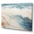 thumbnail image 2 of Designart "Contemporary Azure And Taupe Sands From Above V" Coastal Beach Sand Wall Art Prints, 2 of 7