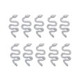 thumbnail image 2 of opvise 10Pcs/Set Nail Ornament DIY Jewelry Glitter Minimalist Snake Artistic Novelty Nail Jewelry for Women, 2 of 8