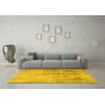 thumbnail image 3 of Ahgly Company Machine Washable Indoor Round Persian Yellow Traditional Area Rugs, 7' Round, 3 of 4