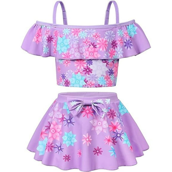 KAWELL Girls 2 Pieces Swimsuit Mirabel Bikini Isabella Pepa Dolores Bathing Suit Tankini Magic Family Adventure Swimwear