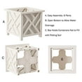 thumbnail image 4 of Pure Garden 50-116 Decorative Outdoor Garden Potted Planter Box, White, 4 of 5