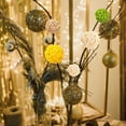 thumbnail image 5 of 12cs Wicker Rattan Balls Decorative Ball Orbs Table Decor, Wedding Party Decoration, Decorative Balls for Centerpiece Bowls,1.2", 5 of 6