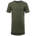 thumbnail image 1 of FashionOutfit Men's Basic Short Sleeve Shirt With High-Low Hemline, 1 of 3