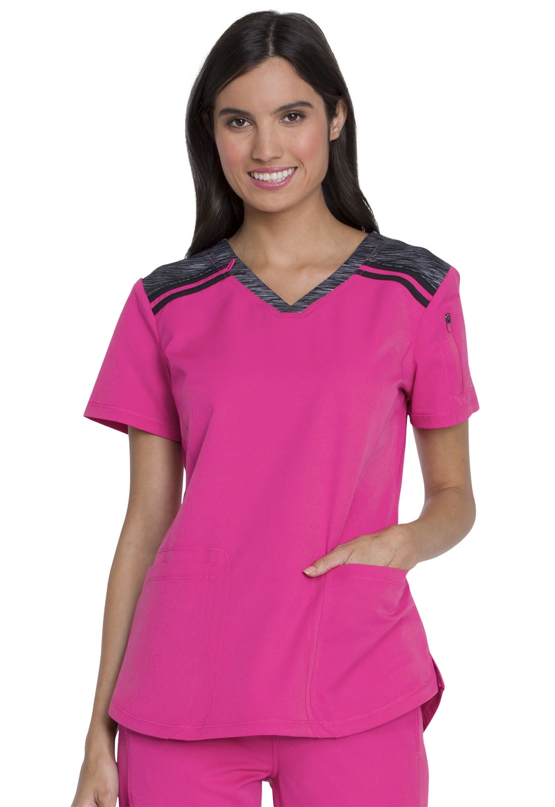 New Women V-Neck Dickies Dynamix DK740 Top PWT and Cosmic Pink Sizes XS-3XL New Women V-Neck Dickies Dynamix DK740 Top PWT and Cosmic Pink Sizes XS-3XL