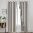 thumbnail image 1 of Juego de cortinas opacas Joydeco 100% poliéster, 244 cm, 2 paneles, 1 of 8