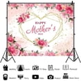 thumbnail image 6 of Gosmith 40*50in Happy Mothers Day Backdrop Pink Flower Love Heart I Love Mom Photography Background for Women Queen's Day, 6 of 7