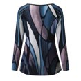 thumbnail image 2 of Womens Athletic Tops Shirt Light Womens Shirts Tech Pack Long Sleeved Tee Running Tee Shirts Short Sleeve Athletic Women Loose Fit Long Sleeve Shirt Women plus Compression And Gray 3XL, 2 of 3