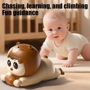 Electric Crawling Trainer Toy, Interactive Learning Crawler with Music and Movement for Motor Development and Exploration Encouragement