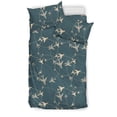 thumbnail image 1 of Juego de cama negro con estampado de círculos de avión, 1 of 4