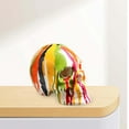 thumbnail image 3 of GROWTH TANK Figurine de Statue Abstraite Halloween Fleur Colorée Peinte Silhouette Squelette, 3 of 4