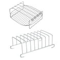 thumbnail image 1 of 1 Set 2pcs Air Fryer Accessories Stainless Steel Grill Toast Rack (Silver), 1 of 6