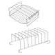 thumbnail image 1 of 1 juego de 2 piezas de accesorios para freidora de aire, parrilla de acero inoxidable para tostar (plateada), 1 of 6