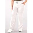 thumbnail image 6 of Sweater Knit Straight Leg Pants With Front Tie - Heather Light Gray, 6 of 9