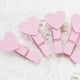 thumbnail image 3 of 50 mini pinzas de madera con forma de corazón para ropa, para fotos y notas., 3 of 6
