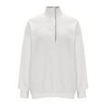 thumbnail image 6 of Sweatshirt for Women Oversized Long Sleeve Henley Neck Pullover Casual Fall 2025 Fashion Tops Button Drawstring Hoodies, 6 of 6
