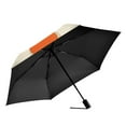 thumbnail image 2 of FORMRS Travel Umbrella Folding Auto Open Close Windproof Rain UV Protection, Orange Geometric Circles, 2 of 8