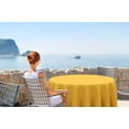 thumbnail image 2 of Vargottam Indoor/Outdoor Round Tablecloth 58 Inch Round Tablecloth Waterproof Patio Table Cloths, Spring/Summer Table Covers for Backyard Circular Table/BBQs/Picnic - Yellow, 2 of 7