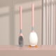 thumbnail image 5 of Soporte de cepillo de baño Lindo Silicone Scrubber con mango largo Soporte de secado rápido Cepillos flexibles Accesorios de limpieza de baño Pink seitruly HA059138-04, 5 of 7