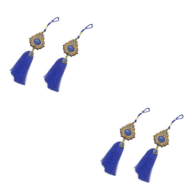 sweethay 2 piezas Eid-ul-fitr Corban Festival colgante decoración hogar colgante ornamento regalos únicos espejo retrovisor Wishing Loop JM01859 JM01859 2piezas sweethay CBP196373