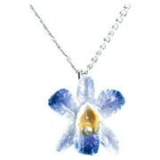 Little Critterz Jewelry Flower - Purple Orchid Pendant Porcelain Jewelry
