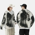 thumbnail image 4 of Gaeub Double Exposure Cat Forest Men's and Women's UPF 50+ Long-Sleeved Sun Protection Clothing, Fishing Shirt Long Sleeve Zip-XX-Large, 4 of 7