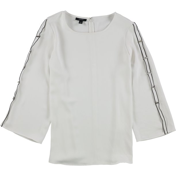 Blusa Alfani de Manga adornada Mujer Blanca Mediana Pull-over