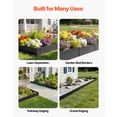 thumbnail image 6 of VEVOR Galvanized Steel Landscape Edging, 6-Pack 40 x 10 Inch Metal Edging for Landscaping with 8 Mounting Clips, Heavy Duty Metal Garden Edge Border for Flower Bed, Yard Pathway, Black, 6 of 9
