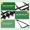 thumbnail image 5 of 200LBS Heavy Duty Tow Behind Lawn Aerator Set ,Plug Aerator with Spike Aerator (Star-Shaped Steel Tines), Pull Behind Aeration Tool for Household, Farmyard, Yard & Garden Use, 5 of 8
