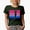 Military Green, variant on Distressed Pink and Blue Color Block with Shadow of a Swinging Golf Player, Golfing or Golfer Themed Merch Gift, Black T-Shirt, Small