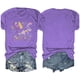thumbnail image 3 of Camisetas de Verano de Mujer Pequeña Flor Impresa Cuello Redondo Manga Corta Superior, Verano Superior de las Mujeres, 3 of 4
