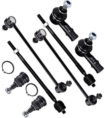 Set Of 8Pcs Front Tie Rod End Sway Bar Link Steering Kit Fits FORD EXCURSION 4WD 