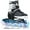Black, variant on MammyGol Adjustable Inline Skates for Kids with Light-Up Wheels - Youth Teens Roller Skates for Beginners Boys Girls, Outdoor Recreational Skates Black 4-6
