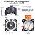 thumbnail image 1 of 2 3 4 Position Battery Disconnect 12v Switch Isolator Battery Circuit Cutter For Camper Rv Truck Boat Caravan, 1 of 1