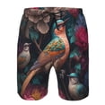 thumbnail image 3 of Vsdgher Colorful Rose Bird Men's Beach Shorts, Surfing shorts, Swim trunks, Quick Dry Swim Trunks for Surfing Beach Fun -Small, 3 of 6