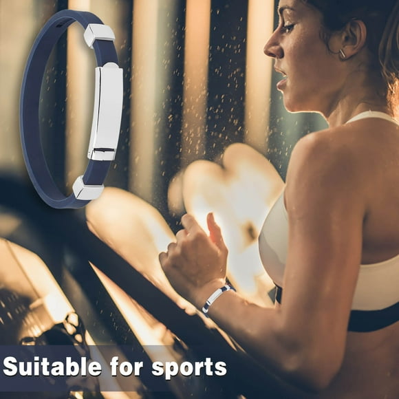 Popular Picks, Magnetic Balance Bracelet Unisex | Stainless Steel Anti-Static Wrist Accessory | Boosts Vertigo Relief & Sports Performance | Ideal for Active Men & Women Under 10 | Silica gel, Navy