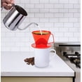 thumbnail image 2 of Fino Pour-Over Coffee Brewing Filter Cone, Number 1-Size, Red, Brews 1 to 2-Servings, 2 of 2